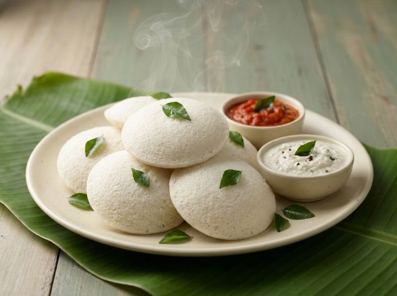 Klassische Idli mit Chutney